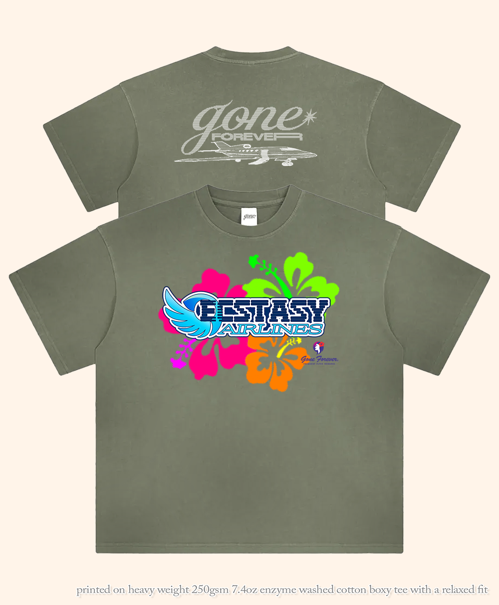 Freakquent Flyer Heavy Weight Faded Tee